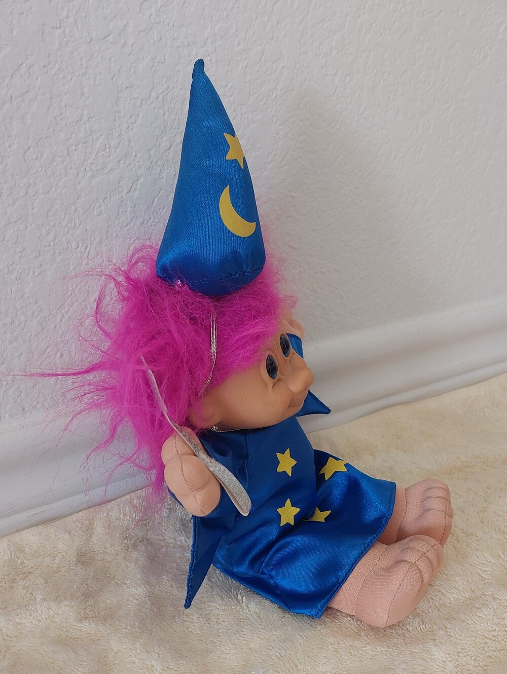 RUSS BERRIE "MY LUCKY WIZARD" Troll Doll - Picture 3 of 9
